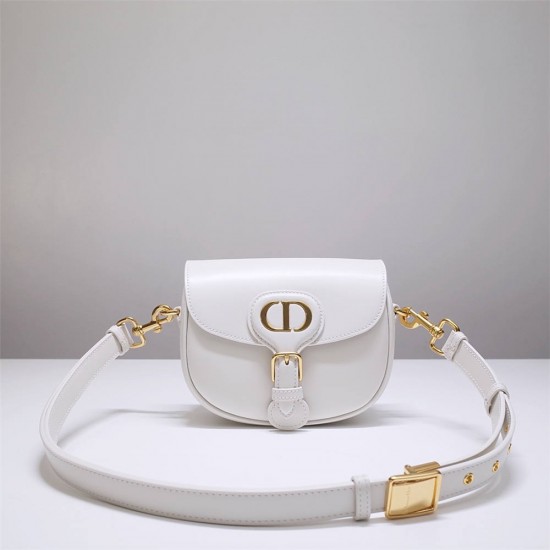 Dior Bobby Bag, White, Gold Hardware, Small 18, Model 2020, Size: 18x14x5cm