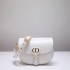 Dior Bobby Bag, White, Gold Hardware, Medium 22, Model 2020, Size: 22x17x6cm