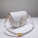 Dior Bobby Bag, White, Gold Hardware, Medium 22, Model 2020, Size: 22x17x6cm