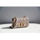 Dior Caro Chain Bag, Deep Pink, Gold Hardware, Calfskin, Small 20, Size: 20x12x7cm