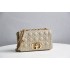 Dior Caro Chain Bag, Apricot, Gold Hardware, Calfskin, Medium 25, Size: 25.5x15.5x8cm