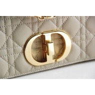 Dior Caro Chain Bag, Apricot, Gold Hardware, Calfskin, Medium 25, Size: 25.5x15.5x8cm