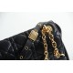 Dior Caro Chain Bag, Black, Gold Hardware, Calfskin, Medium 25, Size: 25.5x15.5x8cm