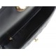 Dior Caro Chain Bag, Black, Gold Hardware, Calfskin, Medium 25, Size: 25.5x15.5x8cm