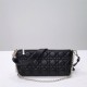 Dior 2023 New Bag, Black Lambskin, Chain Strap, Model 2306, Size: 27x12x5cm