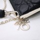 Dior 2023 New Bag, Black Lambskin, Chain Strap, Model 2306, Size: 27x12x5cm