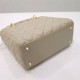 Lady Dior 5-Compartment Bag, 24, Apricot Lambskin, Champagne Gold Hardware, Size: 24x20x11cm