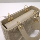 Lady Dior 5-Compartment Bag, 24, Apricot Lambskin, Champagne Gold Hardware, Size: 24x20x11cm