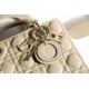 Lady Dior Four Blocks 20 (Style: 8878) Lambskin, Apricot, Enamel Hardware, Size: 20x16.5x8cm