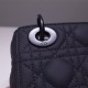 Lady Dior So Black Mini 17, Three Blocks, Calfskin Ultra-matte, Size: 17cm