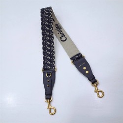 Dior Oblique Shoulder Strap, Classic Blue, Gold Hardware