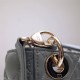 Lady Dior Mini 17cm, Three Blocks, Lambskin, Light Blue, Champagne Gold Hardware