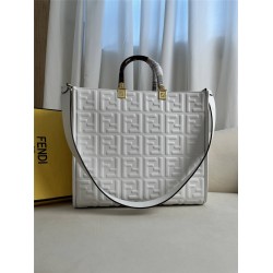 Fendi Sunshine Tote Large 35 Gray 35x31x17cm