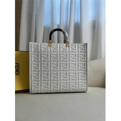 Fendi Sunshine Tote Large 35 Gray 35x31x17cm