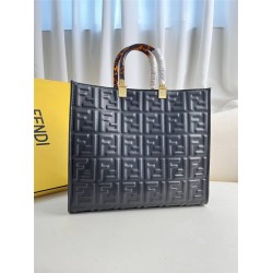 Fendi Sunshine Tote Large 35 Black 35x31x17cm