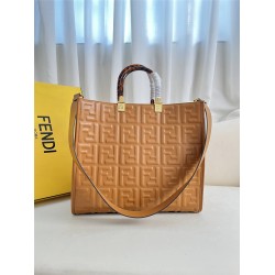 Fendi Sunshine Tote Large 35 Orange 35x31x17cm