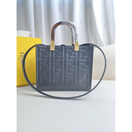 Fendi Sunshine Tote Small 22.5 Gray 22.5x22.5x12cm