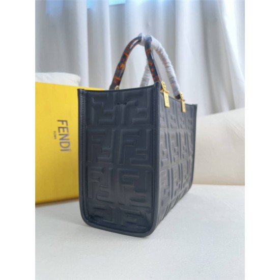 Fendi Sunshine Tote Small 22.5 Gray 22.5x22.5x12cm