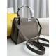 Fendi Peekaboo Small 23 Gray Silver Hardware 23x18x12cm 8BN266