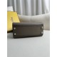 Fendi Peekaboo Small 23 Gray Silver Hardware 23x18x12cm 8BN266