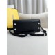 Fendi Peekaboo Small 23 Black Silver Hardware 23x18x12cm 8BN266