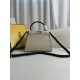 Fendi Peekaboo Small 23 Light Gray Gold Hardware 23x18x12cm 8BN266