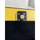 Fendi Baguette Medium 27 Blue Canvas Gold Buckle 27x15x6cm