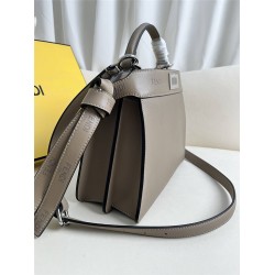 Fendi Peekaboo I See You Small 27 Gray Silver Clasp 27x20x11cm