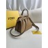 Fendi Peekaboo I See You Mini 20 Brown Gold Clasp 20x15.5x11cm