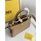 Fendi Peekaboo I See You Mini 20 Brown Gold Clasp 20x15.5x11cm