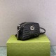 Gucci GG Marmont Geometric Medium, 24, Black, Silver Hardware, Size: 24x13x7cm, Model: 443497