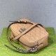 Gucci GG Marmont Geometric Medium, 24, Beige, Silver Hardware, Size: 24x13x7cm, Model: 443497