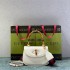 Gucci Bamboo 1947, Small 21cm, White, Gold Hardware, Size: 21x15x7cm, Model: 675797