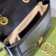 Gucci GG Marmont 18cm, Square, Black, Gold Hardware, Size: 18x13.5x8cm, Model: 739682