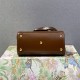 Gucci Horsebit 1955, New Full Leather, Brown, Gold Hardware, Size: 22x16x10.5cm, Model: 703848