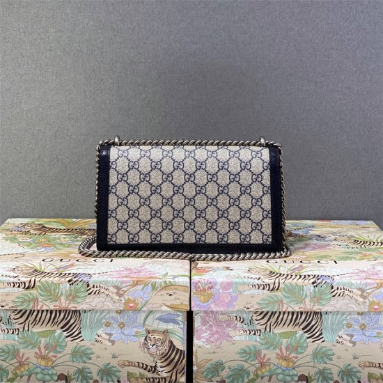 Gucci Dionysus, Blue Monogram, Model: 499623, Size: 25x13.5x7cm