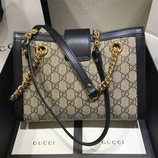 Gucci PadLock, Black Monogram, Model: 498156, Size: 26x18x10cm