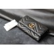 Gucci GG Marmont Wallet, Flap Closure, Long, Black, Gold Hardware, Size: 19x9x3cm, Model: 443436