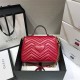 Gucci GG Marmont Mini, 26.5, Red, Model: 498110, Size: 26.5x20x9cm