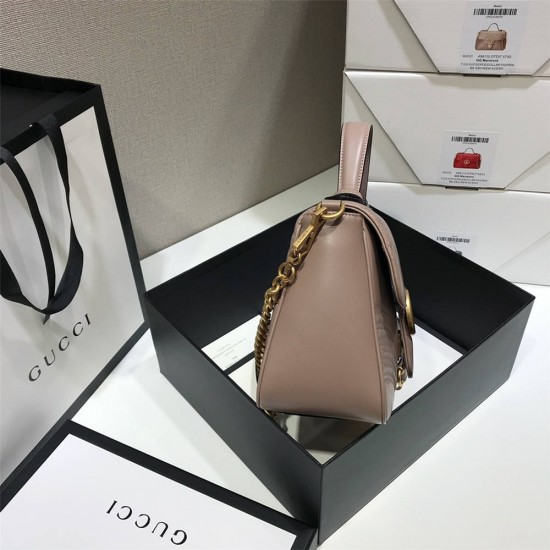 Gucci GG Marmont Mini, 26.5, Pink, Model: 498110, Size: 26.5x20x9cm