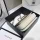 Gucci Horsebit 1955 Medium, 25, White, Full Leather, Model: 602204, Size: 25x18x8cm