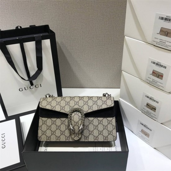 Gucci Dionysus Classic, 25, Monogram, Black, Model: 499623, Size: 25x14x8cm