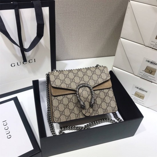 Gucci Dionysus Classic, 20, Monogram, Grey, Model: 421970, Size: 20x15.5x5cm