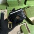 Gucci GG Marmont Card Holder, Black, Gold Hardware, Full Leather, Model: 627064, Size: 10x7.5x1cm