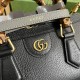 Gucci Bamboo Diana, Black, Full Leather, Model: 735153, Size: 27x15.5x11cm