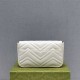 Gucci GG Marmont, White, 21cm, Model: 751526, Size: 21x12x5cm