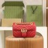 Gucci GG Marmont, 22cm, Red, Model: 446744, Size: 22x13x6cm