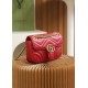 Gucci GG Marmont, 22cm, Red, Model: 446744, Size: 22x13x6cm