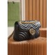 Gucci GG Marmont, 26cm, Black, Model: 443497, Size: 26x15x7cm