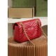 Gucci GG Marmont, 26cm, Red, Model: 443497, Size: 26x15x7cm